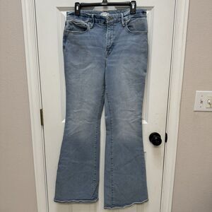 Good American Light Blue Flare Jeans